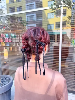 ヘアアレンジ maika /layer cutのヘアスタイル