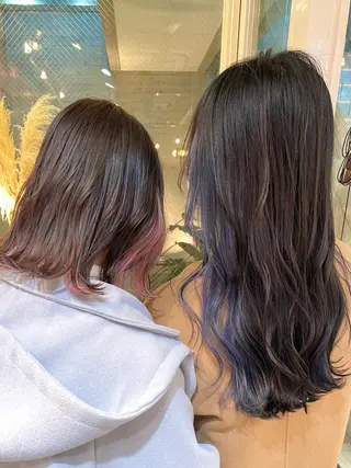 セミロング 平成ギャル×韓国 mix💖MIKUのヘアスタイル