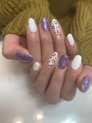 ネイル ネイルリボン 受付スタッフのネイルデザイン