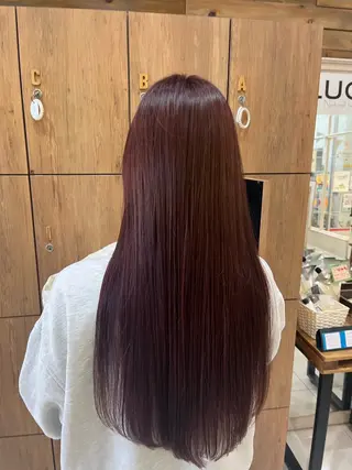 ロング カラー ヘアアレンジ 裾カラー/Aya🥀のヘアスタイル