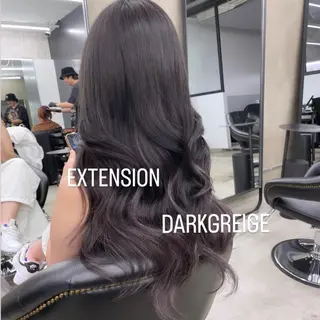 ロング カラー エクステ🩵ブリーチ 韓国ヘア🩵KAEのヘアスタイル