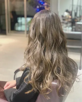 ロング カラー ヘアアレンジ BRAIDS💎愛子 大人ハイライト💎のヘアスタイル