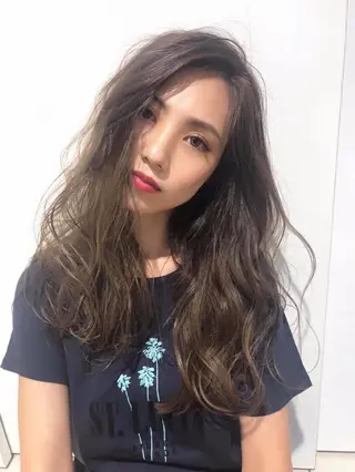 ロング カラー ［銀座］淡色 ラベンダー🫧大村のヘアスタイル