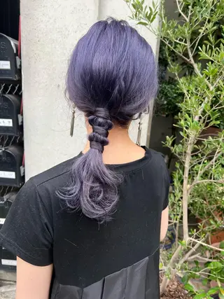 ロング カラー ヘアアレンジ カラーパティシエ facce🌼ikoのヘアスタイル