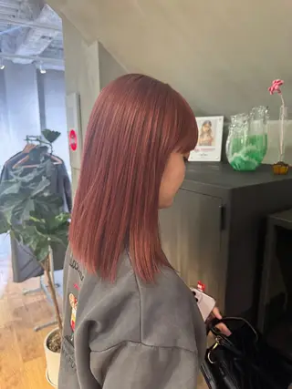 ミディアム カラー Hina/ハイライト 、パーマモデル募集中のヘアスタイル