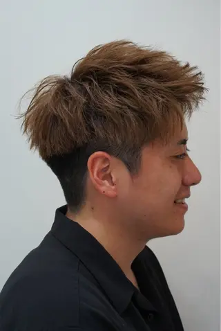 メンズ Cre’de  hair’s 姪浜所属・クレーデヘアーズ/ 波夛野浩己のヘアスタイル