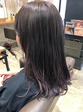 セミロング 井上 舞のヘアスタイル