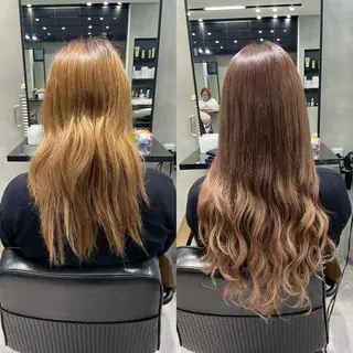 セミロング カラー ヘアアレンジ ar+ ❤︎ maiのヘアスタイル