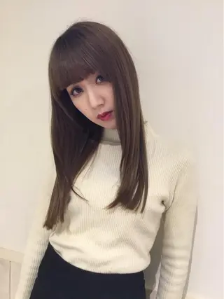 透明感カラー・ 髪質改善🩵イケダのヘアスタイル