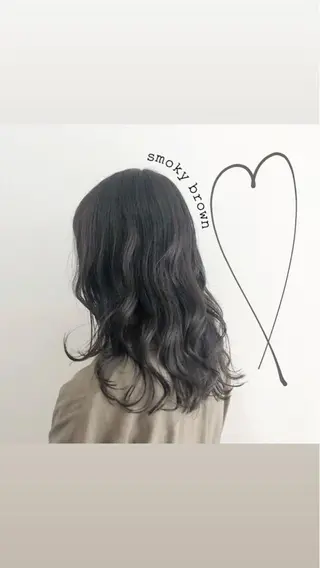 ミディアム カラー お洒落パーマ/ 艶カラー/michiのヘアスタイル