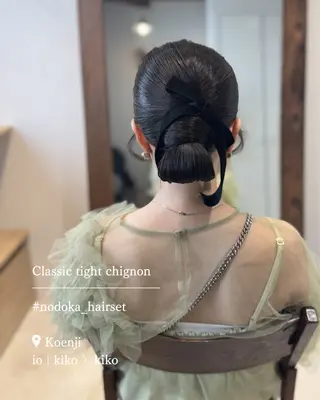 セミロング ヘアアレンジ お呼ばれセット🕊️ 高円寺/太田和のヘアスタイル