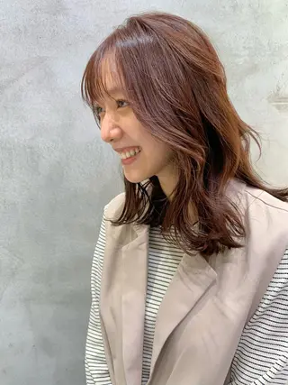 ミディアム ✨コテ巻き風パーマ ✨川合佑哉のヘアスタイル