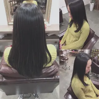 セミロング カラー レイヤーカット匠 イソザキノリユキのヘアスタイル