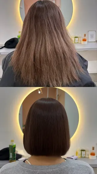 ショート カラー パーマ Cosmepot所属・戸川凜音 とがわりんねのヘアスタイル