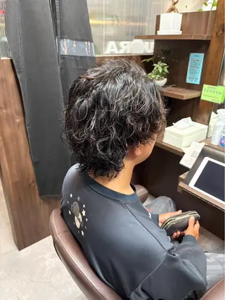ショート カラー パーマ メンズ KIRAVI 【キラヴィ】三宮店所属・minami ミナミのヘアスタイル