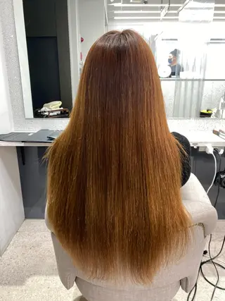 セミロング 京都レイヤーカット/ 縮毛矯正/羽柴りくのヘアスタイル