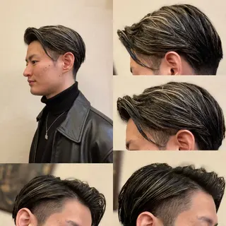 ミディアム 山本 勇希のヘアスタイル