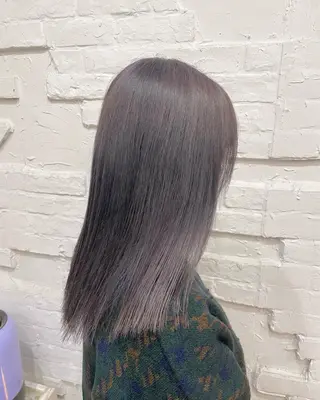 セミロング カラー ヘアアレンジ 【ピンク/韓国ヘア/ ヘアセット】亜海のヘアスタイル