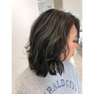 ミディアム カラー 似合わせ レイヤー須川のヘアスタイル