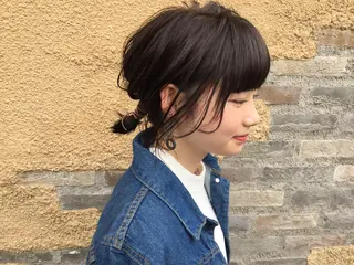 ショート カラー ヘアアレンジ camillahair所属・ITO YUKIのヘアスタイル