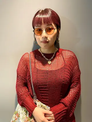 ショート カラー パーソナルカラー合わ せたカラー🤍なつみのヘアスタイル