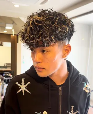 カラー パーマ メンズ 年間2000名担当◎ パーマ職人/仲原佑樹のヘアスタイル