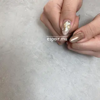 ロング ネイル espoir. muのネイルデザイン