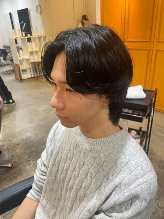 パーマ メンズ RIN／韓国ヘア レイヤーカットのヘアスタイル