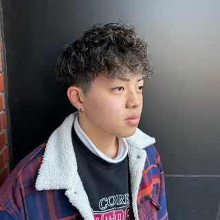 ショート パーマ メンズ 【メンズパーマ特化】 🍏網中勇喜のヘアスタイル