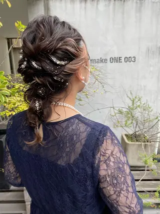 ヘアアレンジ maho🤍透明感 カラー/顔周りcutのヘアスタイル