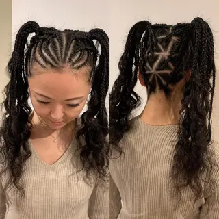 ロング ヘアアレンジ SPINEL Sawaのヘアスタイル