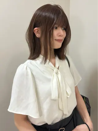 ミディアム 透明感🍨レイヤー ヘアセット/miyuのヘアスタイル