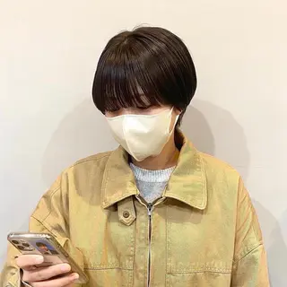 ショート F-card所属・shiga mariaのヘアスタイル