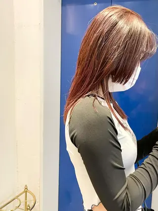 セミロング カラー レイヤー／似合わせ TAKUYAのヘアスタイル