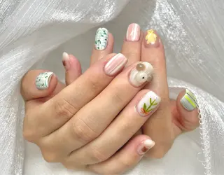 ネイル 夏 目のネイルデザイン