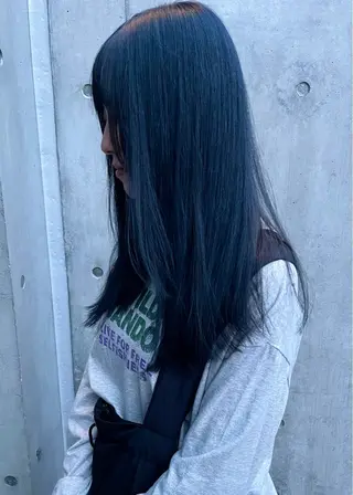 セミロング カラー 髪質改善ｶﾗｰ ｹｱﾌﾞﾘｰﾁ/ﾀﾑのヘアスタイル