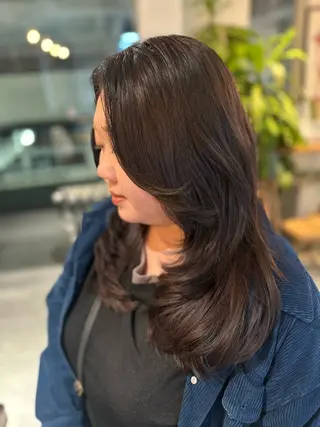 ロング カラー BRAIDS💎愛子 大人ハイライト💎のヘアスタイル