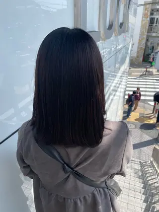 ミディアム 鎌倉/アレンジ/暗髪 /髪質改善/ ユキミのヘアスタイル