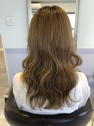 ロング カラー ヘアアレンジ 奥山 沙季(大井町)のヘアスタイル