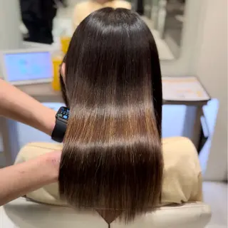 ミディアム 髪質改善　SHEER.銀座所属・銀座　髪質改善 ハシモトリュウタのヘアスタイル