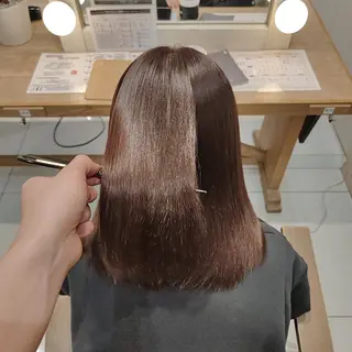 ミディアム 縮毛矯正💎/ 美髪ストレート🫧のヘアスタイル