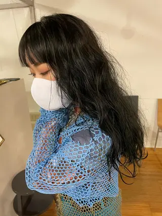 ミディアム カラー パーマ 吉田一輝 外国人パーマのヘアスタイル