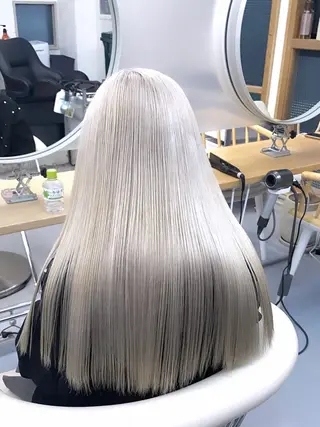 ロング カラー メンズ soi所属・ケアブリーチ/ツヤ髪 /ハイトーン/西村のヘアスタイル