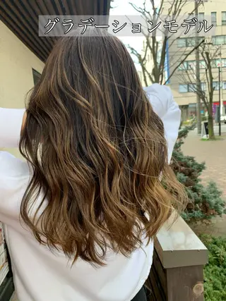 ロング カラー パーマ ヘアアレンジ メンズ キッズ ネイル マツエク・マツパ 架空〜KAQU〜所属・【clan】 NOGAMIのヘアスタイル