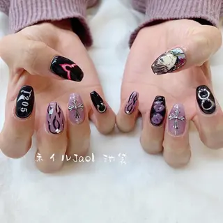 セミロング nail jaol池袋店所属・ネイルJaol 池袋のネイルデザイン