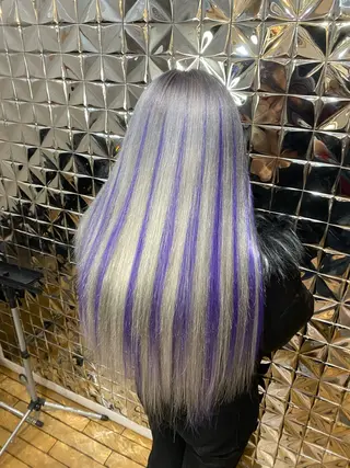 ロング カラー EDeN まりなのヘアスタイル