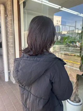 ミディアム ダブルカラー/韓国 ヘア/さわのあかねのヘアスタイル