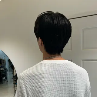 メンズ ちさと/メンズ ショート/縮毛矯正のヘアスタイル