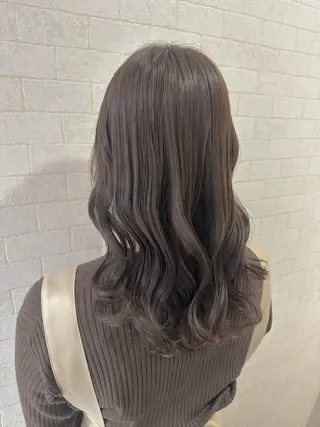 セミロング カラー 大人レイヤー& 透明感カラー💄のヘアスタイル