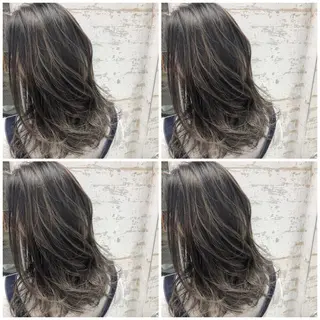 セミロング カラー パーマ ヘアアレンジ メンズ キッズ ネイル マツエク・マツパ レイヤー／顔周り 韓国ヘア森田和貴のヘアスタイル